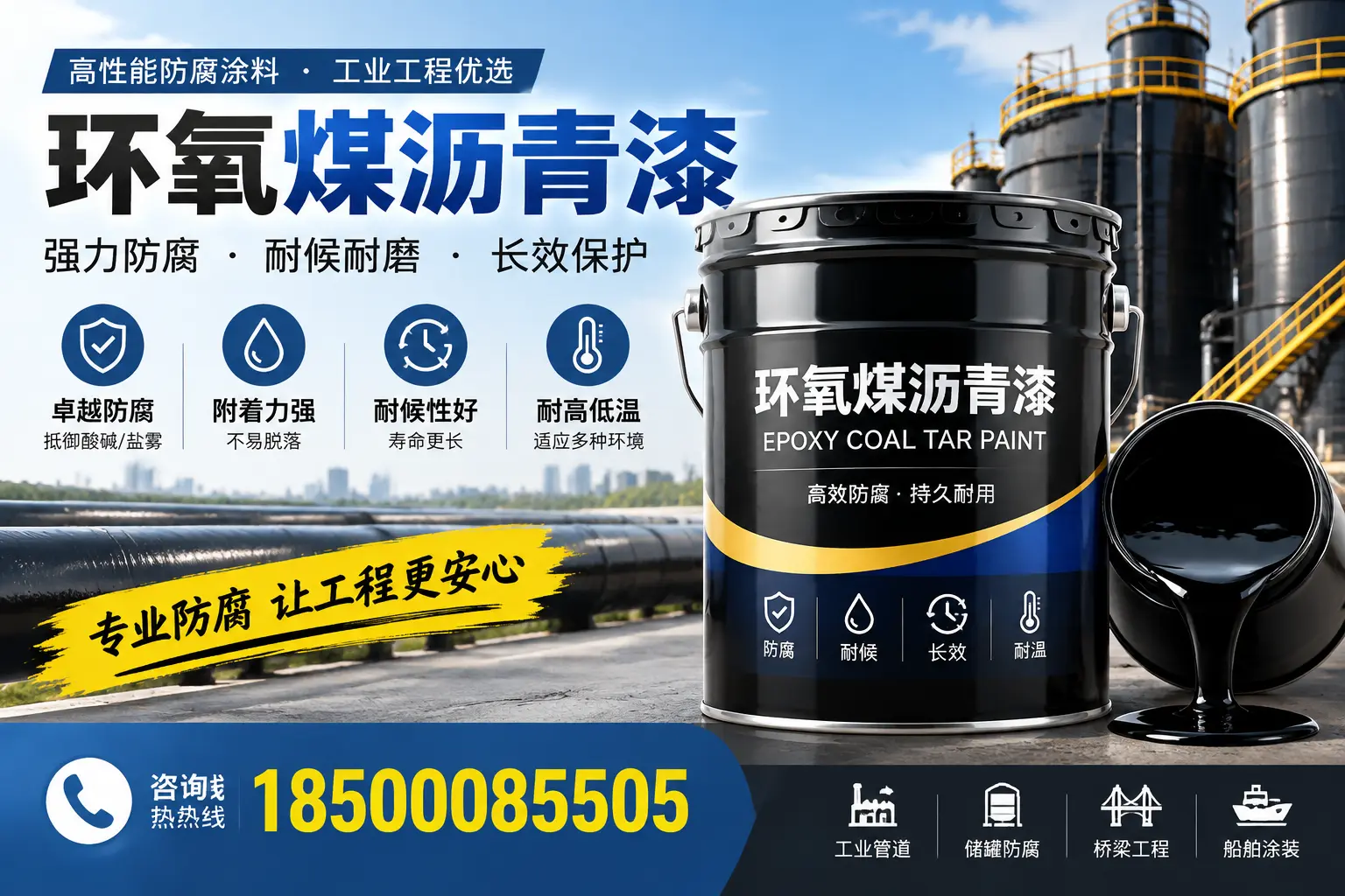 环氧煤沥青漆的施工方法与注意事项，确保在龙岩顺利完成